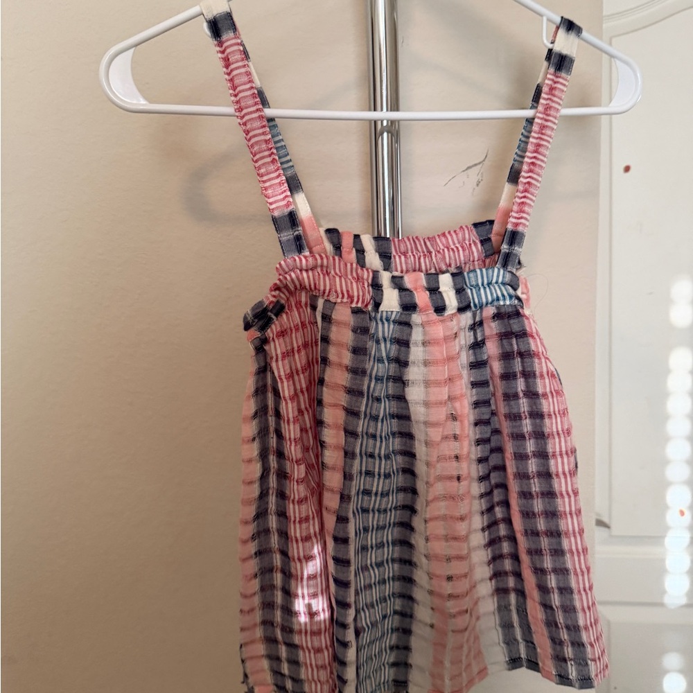 Lou & Grey Pink and Blue Striped Top